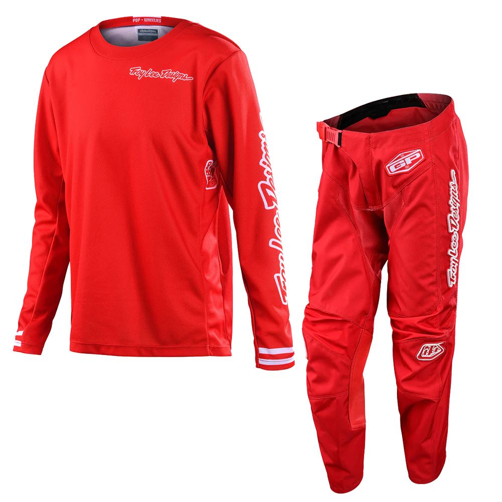 Troy Lee Designs 2024 Motocross Youth Combo Kit Youth GP Mono Red
